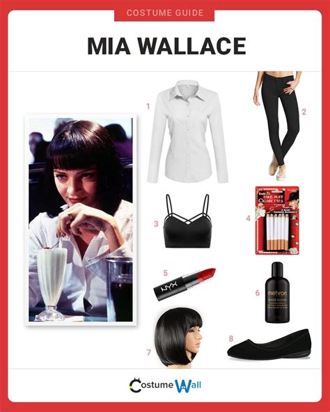 mia wallace cosplay costume.